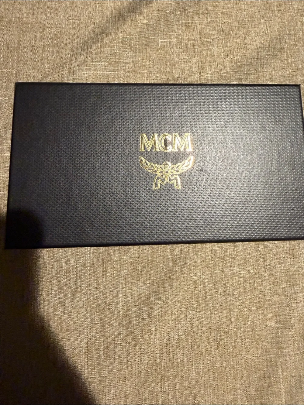 MCM Patricia Visetos Wallet on a Chain (WOC) Black/Red Leather Crossbody Clutch